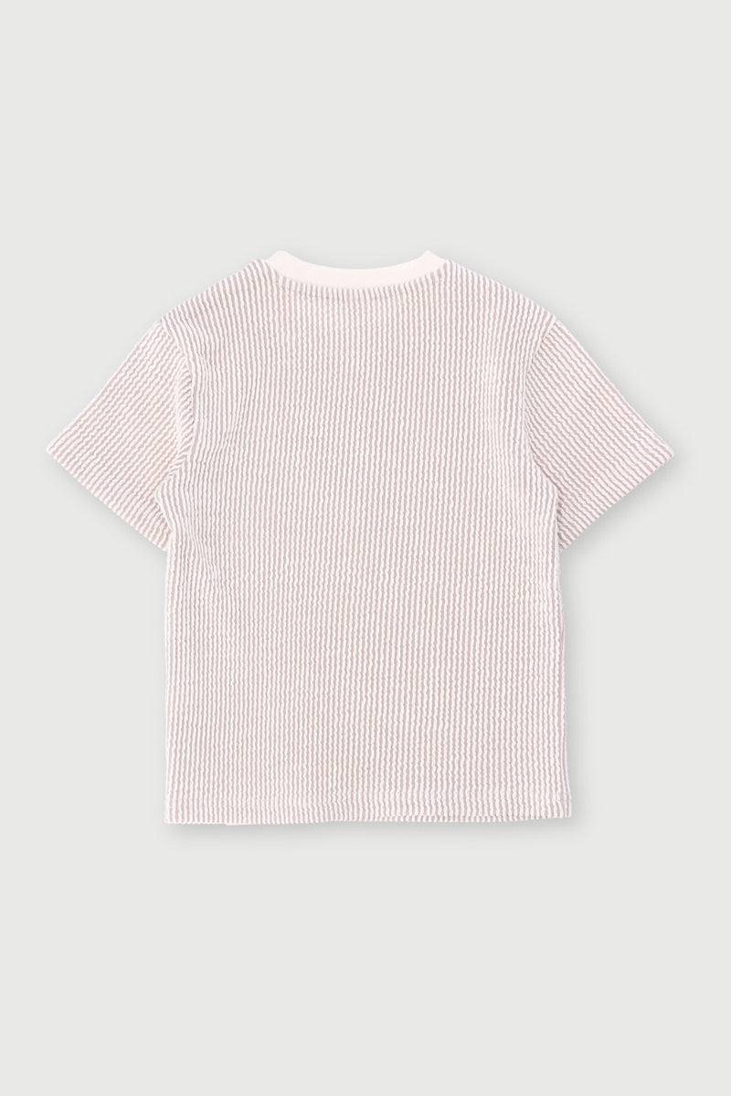 Pre-Boys Seersucker Tee - Stone
