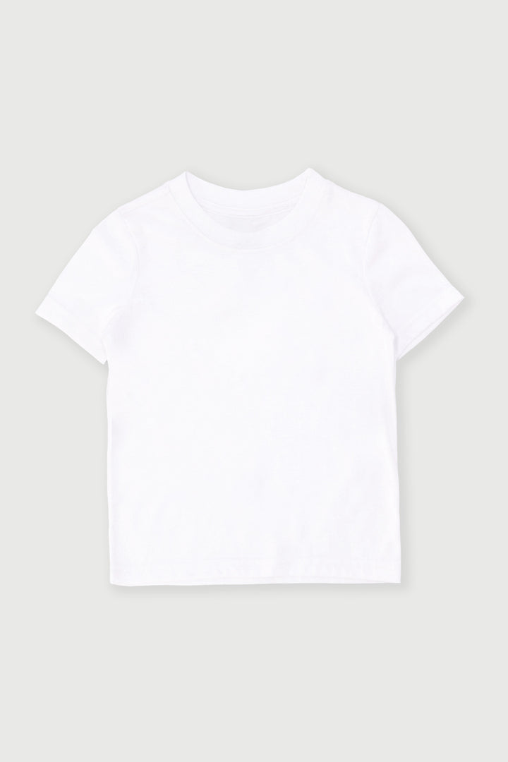 Pre-Boys Plain Tee - White