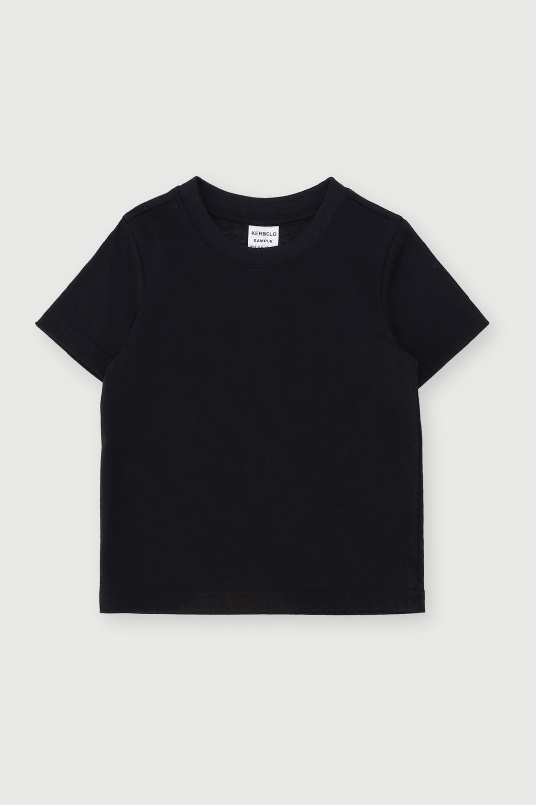 Pre-Boys Plain Short Sleeve Tee - Black