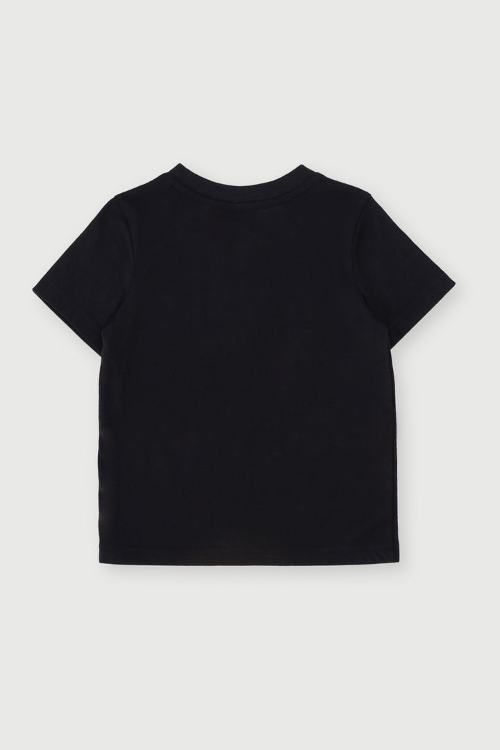 Pre-Boys Plain Short Sleeve Tee - Black