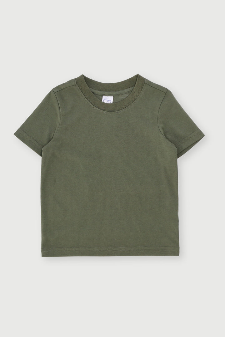 Pre-Boys Plain Tee - Fatigue