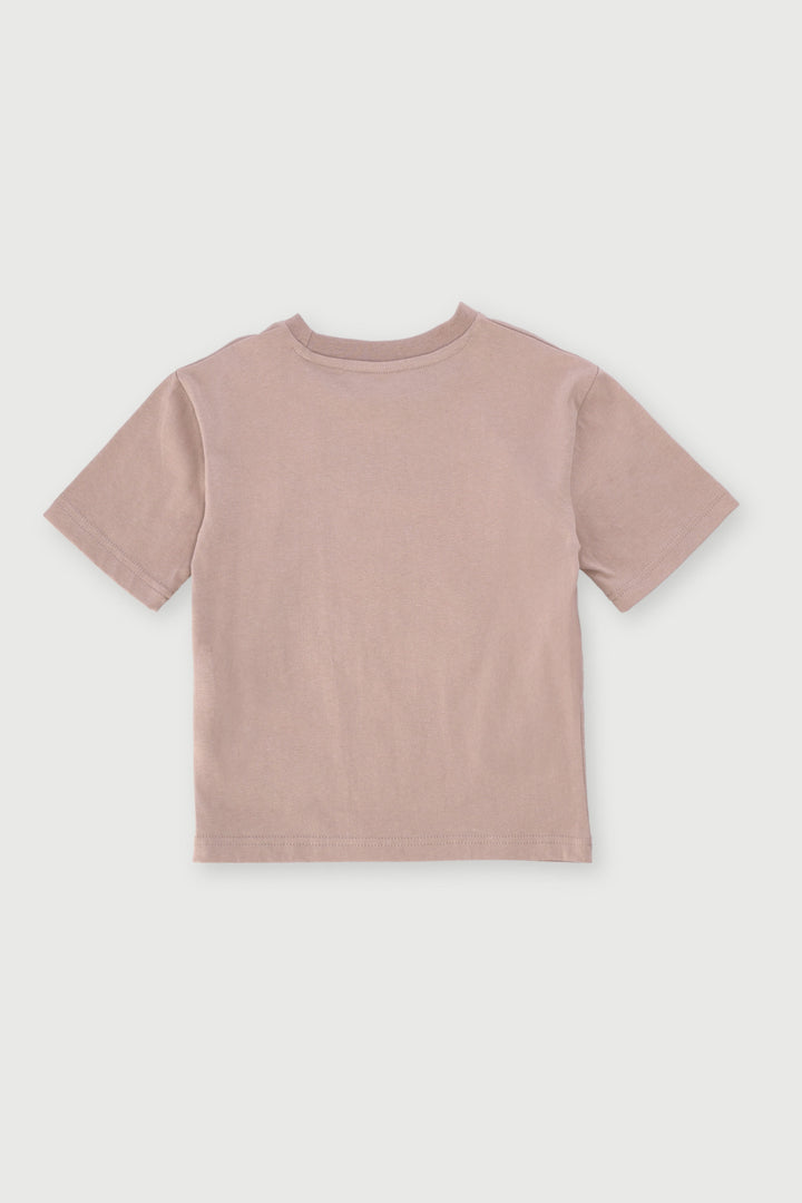 Pre-Boys Motorbike Embossed Tee - Stone