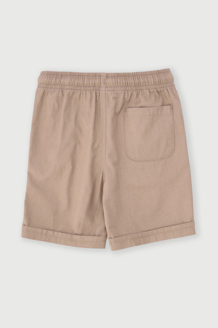 Pre-Boys Core Canvas Shorts - Khaki