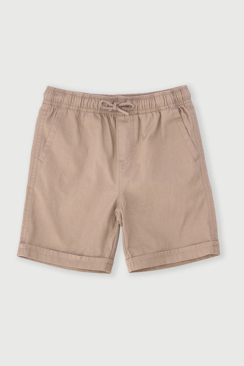Pre-Boys Core Canvas Shorts - Khaki