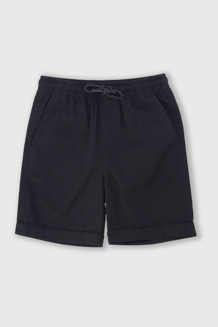 Pre-Boys Core Canvas Shorts - Black