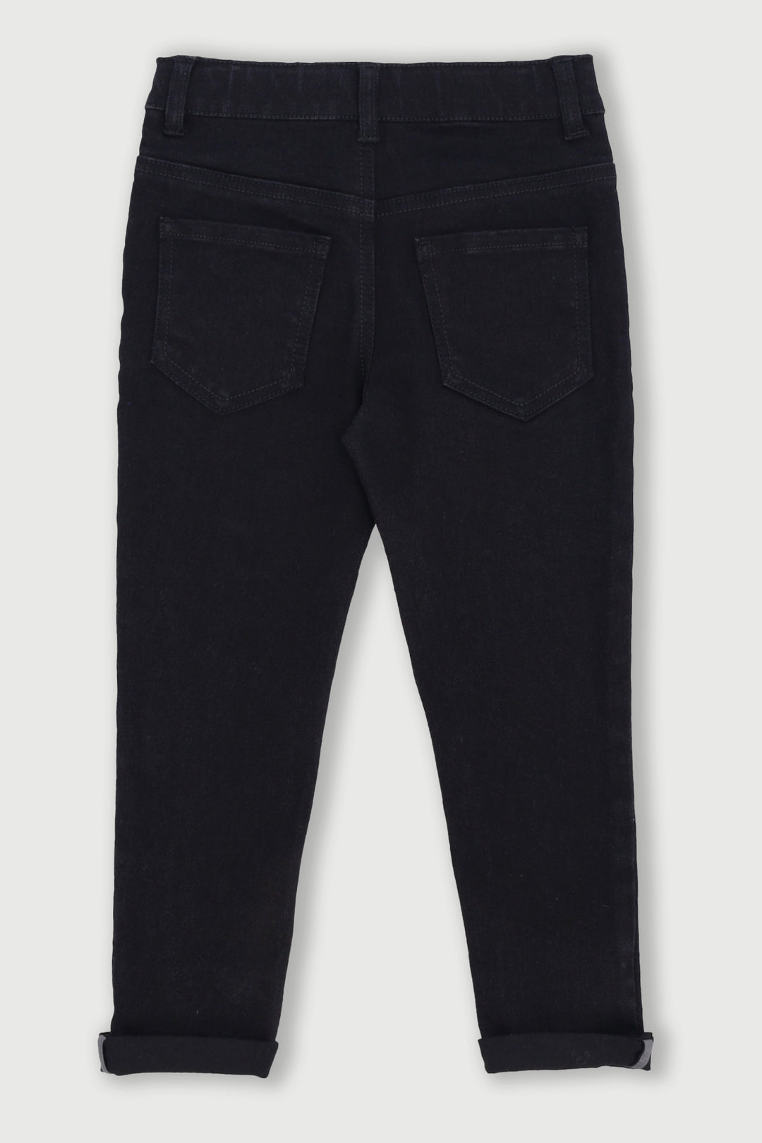 Pre-Boys Skinny Woven Badge Denim - Black