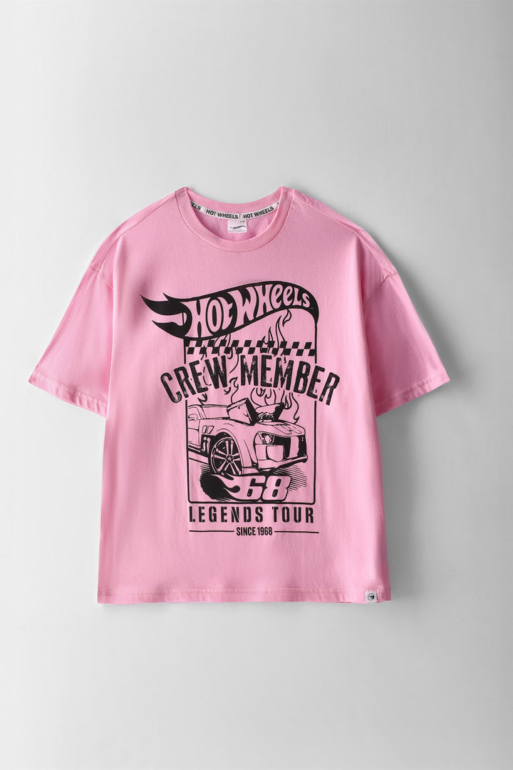 Girls Hot Wheels T-Shirt - Pink