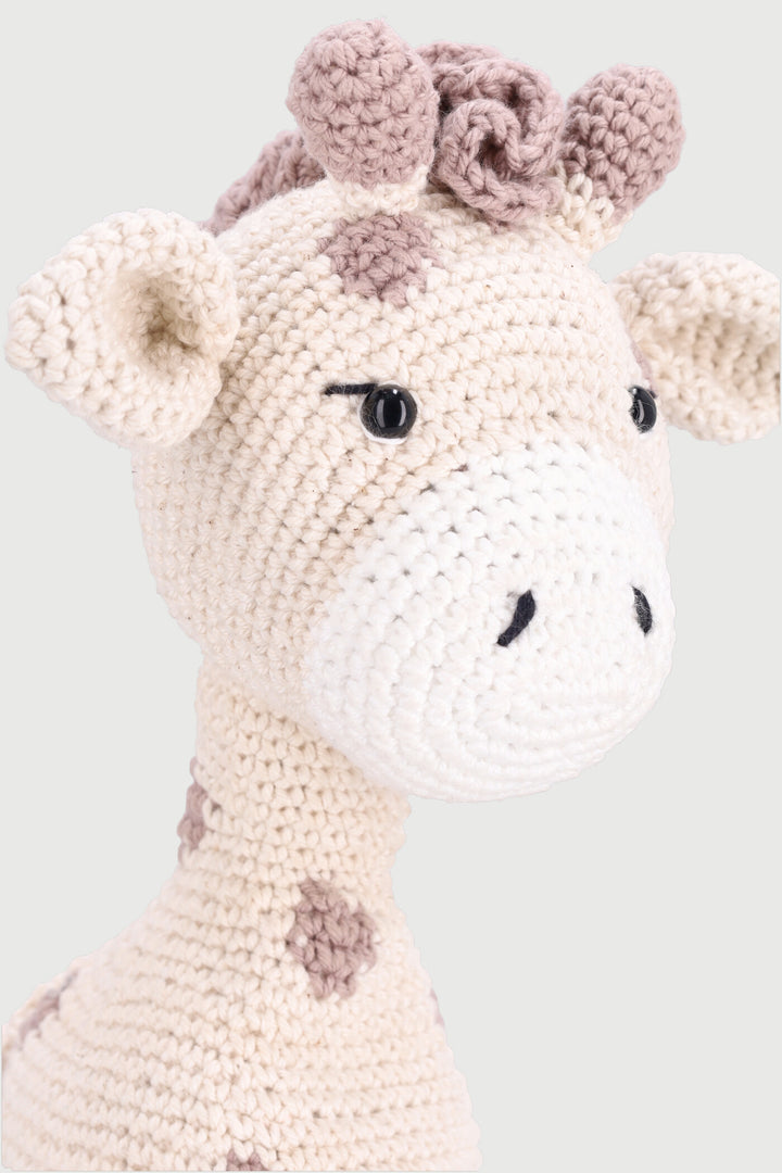 Keedo Baby Crochet Giraffe Icon Toy - Beige