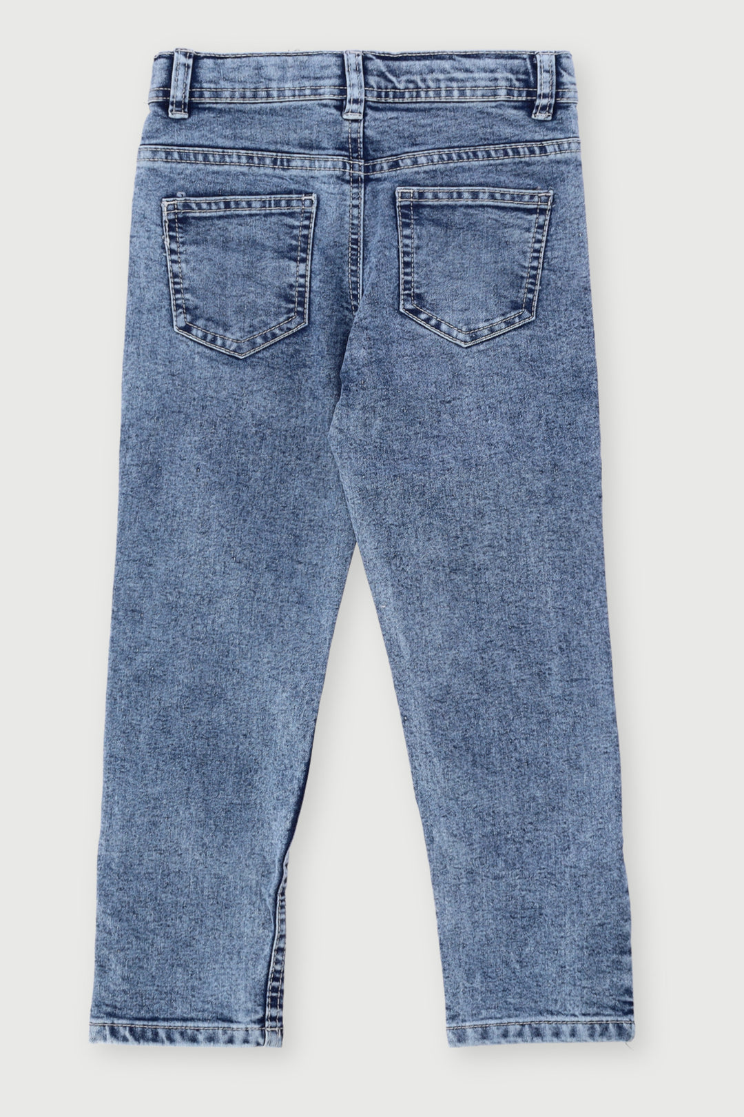 Pre-Boys Embroidered Badge Denim - Bleach