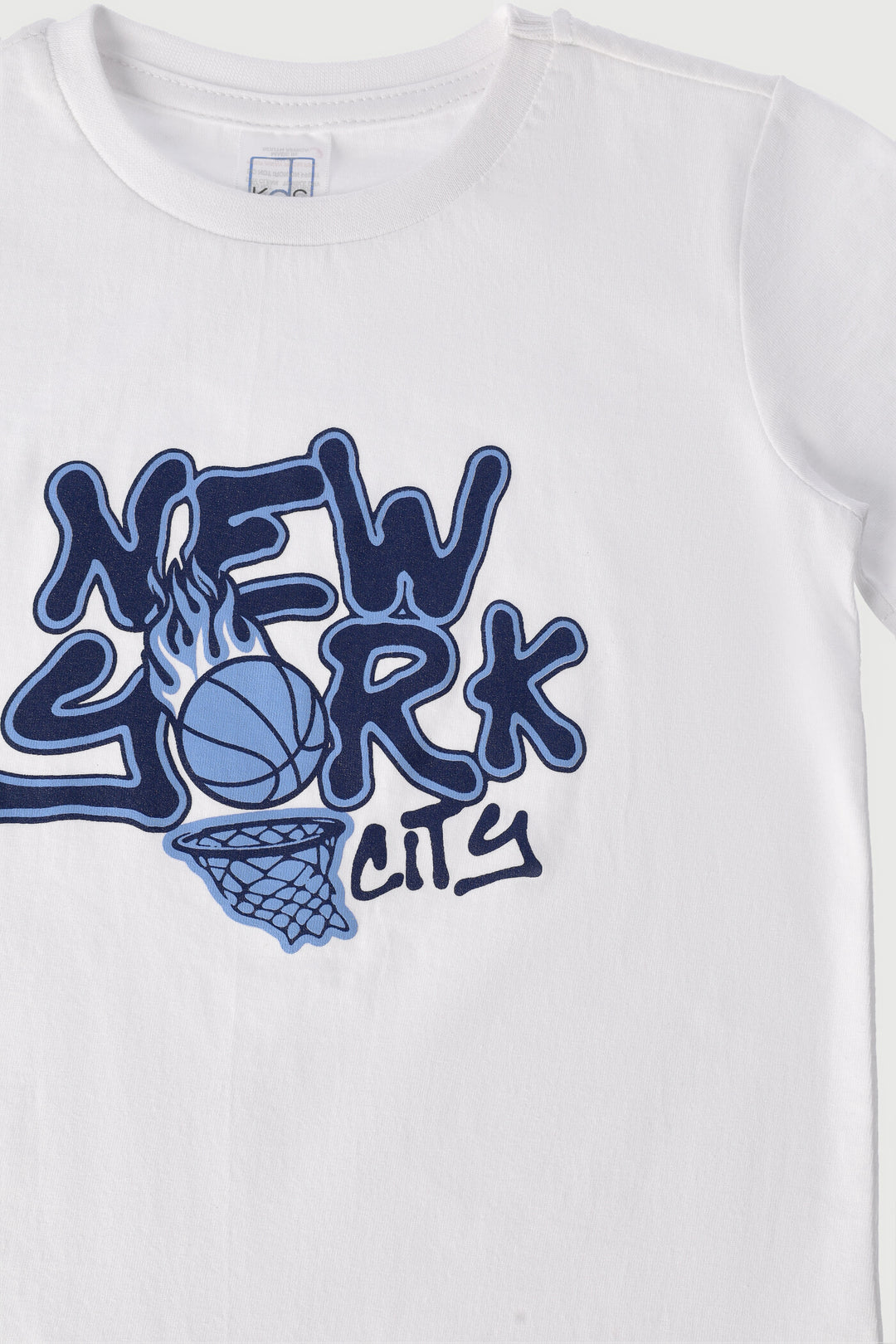 Pre-Boys Short Sleeve Ny Tee - White