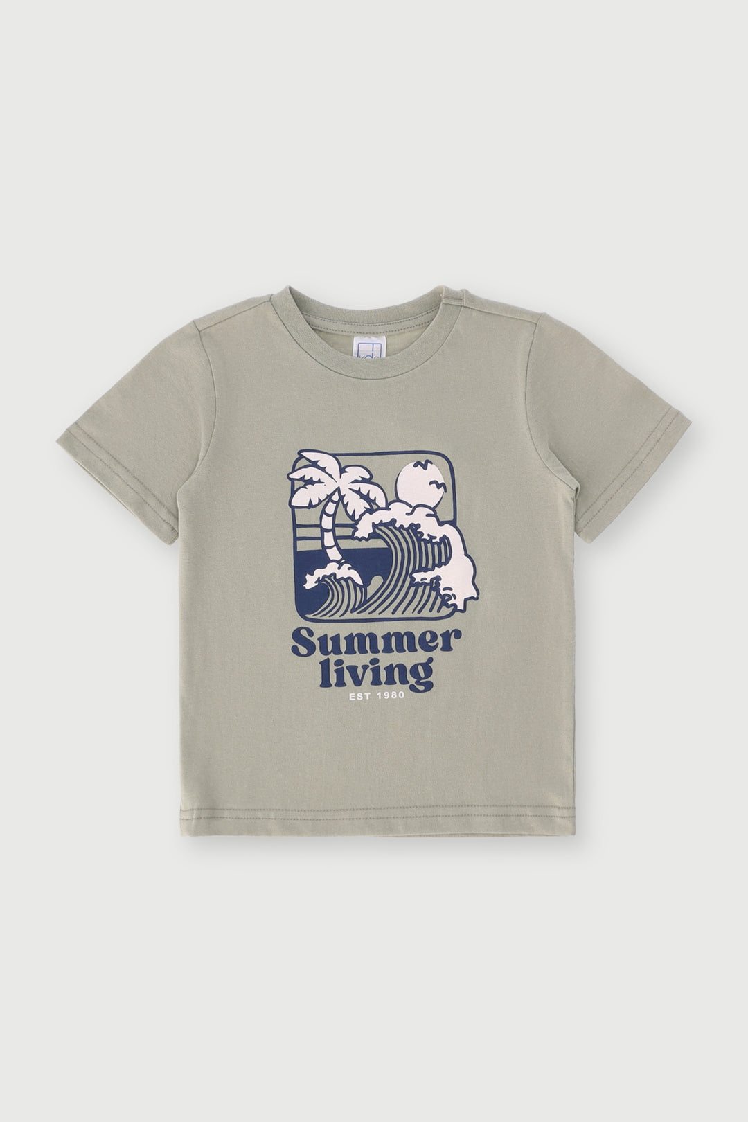 Pre-Boys Short Sleeve Surf Tee - Light Green