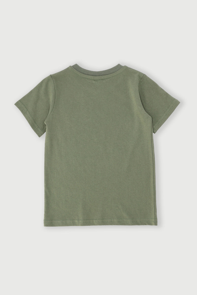 Pre-Boys Short Sleeve Dino Tee - Olive