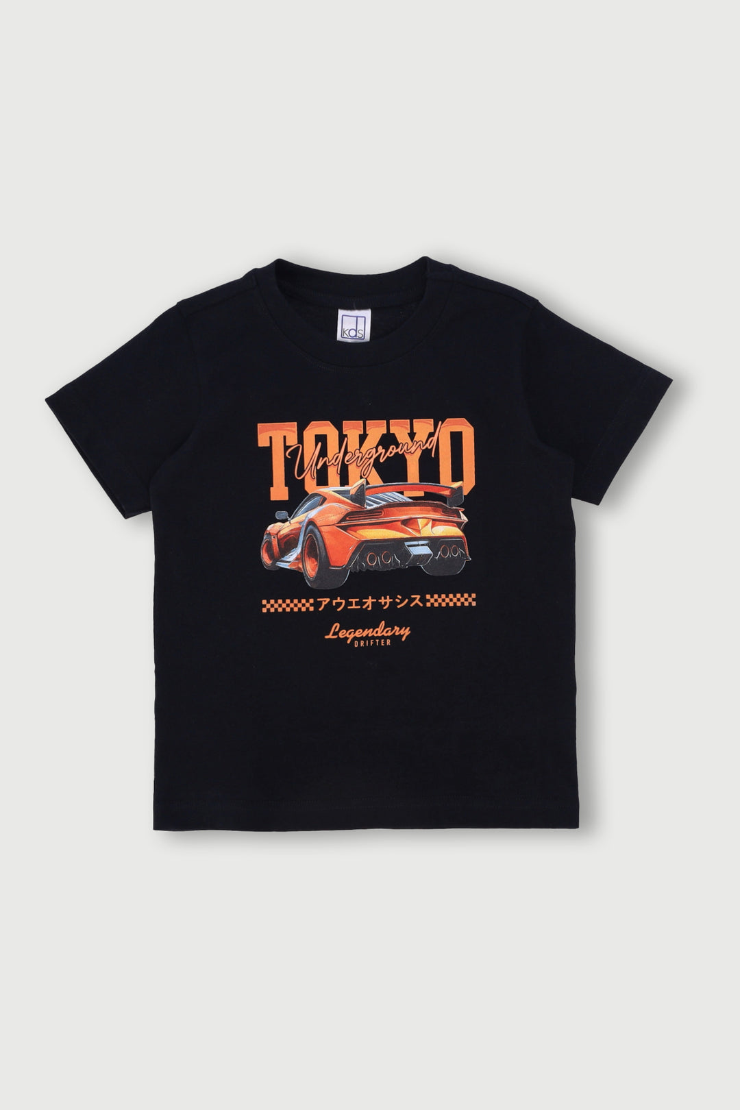 Pre-Boys Car Tokyo Tee - Black