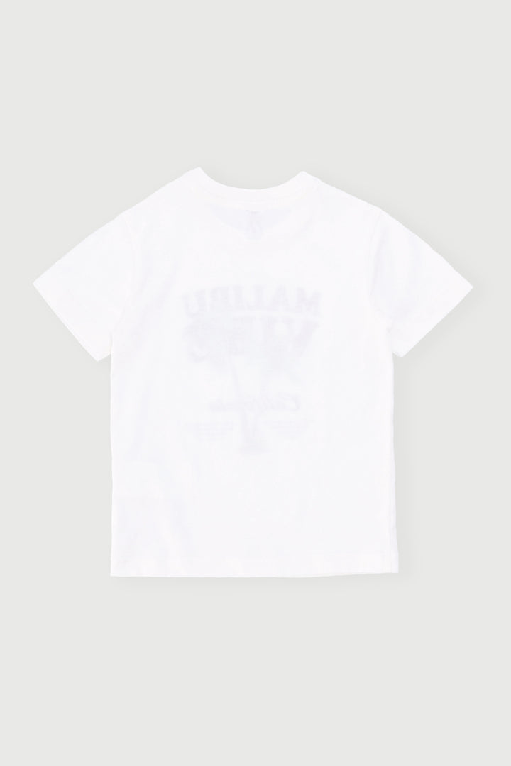 Pre-Boys Short Sleeve Palm Tee - White