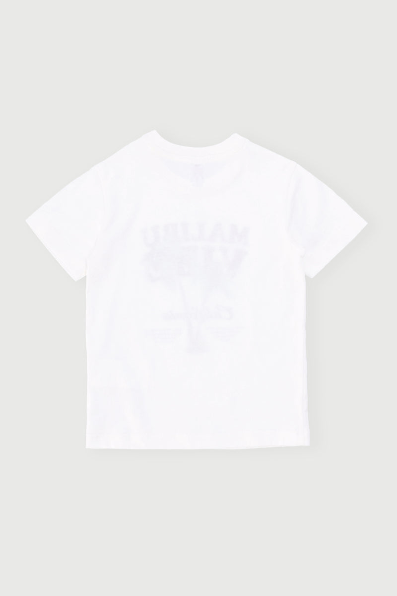 Pre-Boys Short Sleeve Palm Tee - White