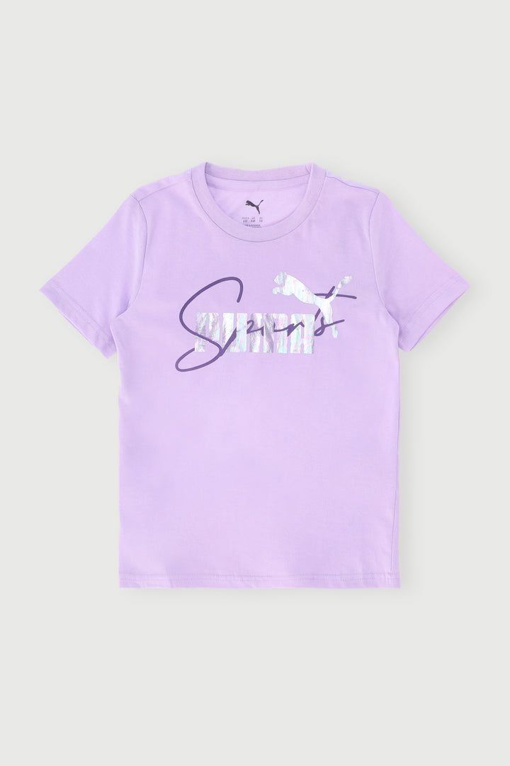 Pre-Girls Graphic No.1 Logo Tee - Lilac
