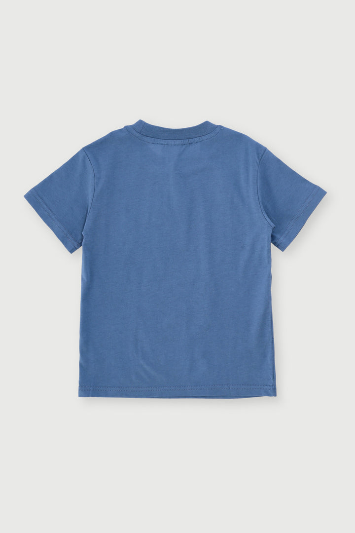 Pre-Boys Photographic Skate Pup Tee - Mid Blue