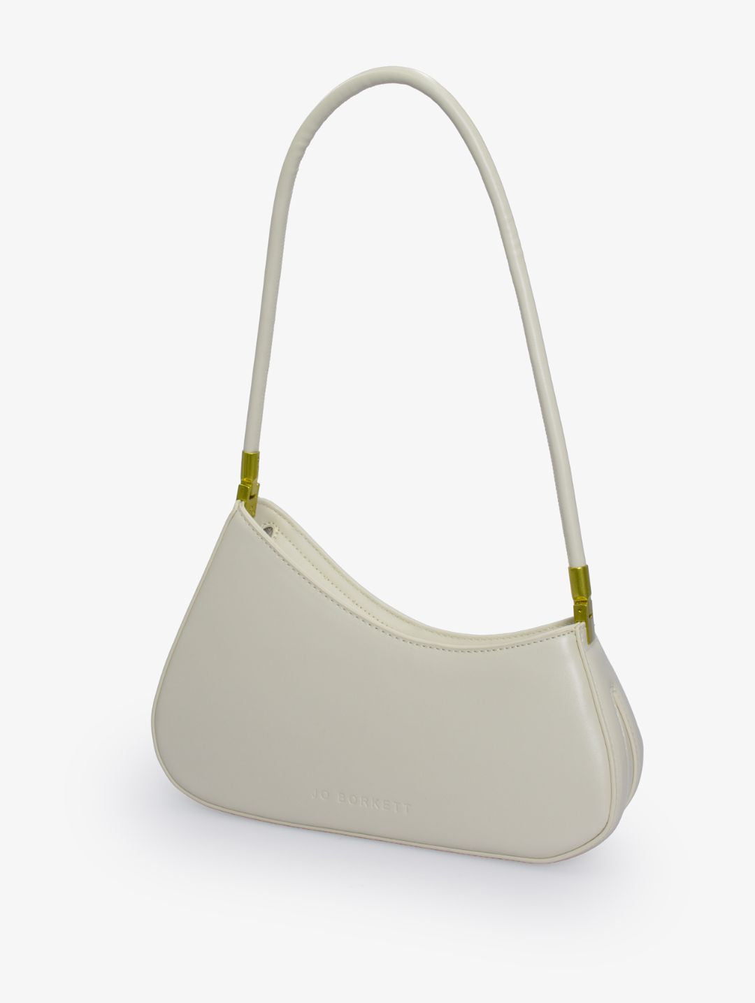 The Gia Small Asymmetric Shoulder Bag - Cream