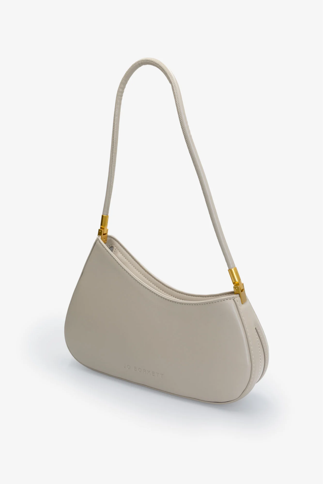 The Gia Small Asymmetric Shoulder Bag - Taupe