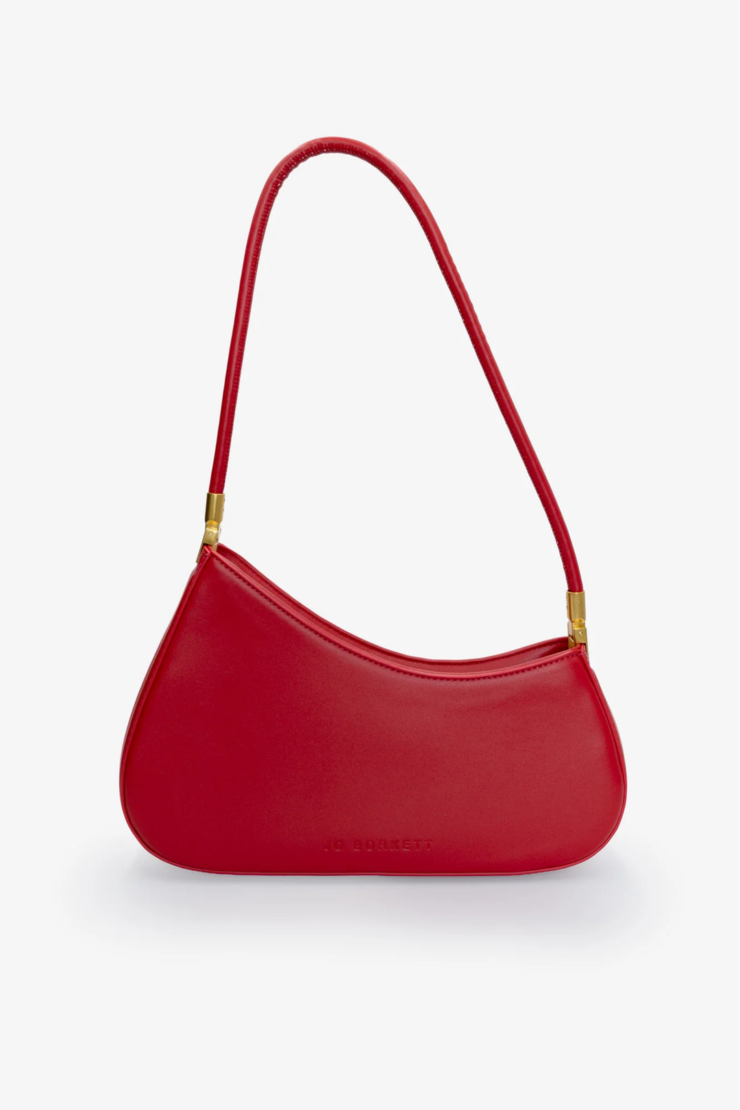 The Gia Small Asymmetric Shoulder Bag - Red