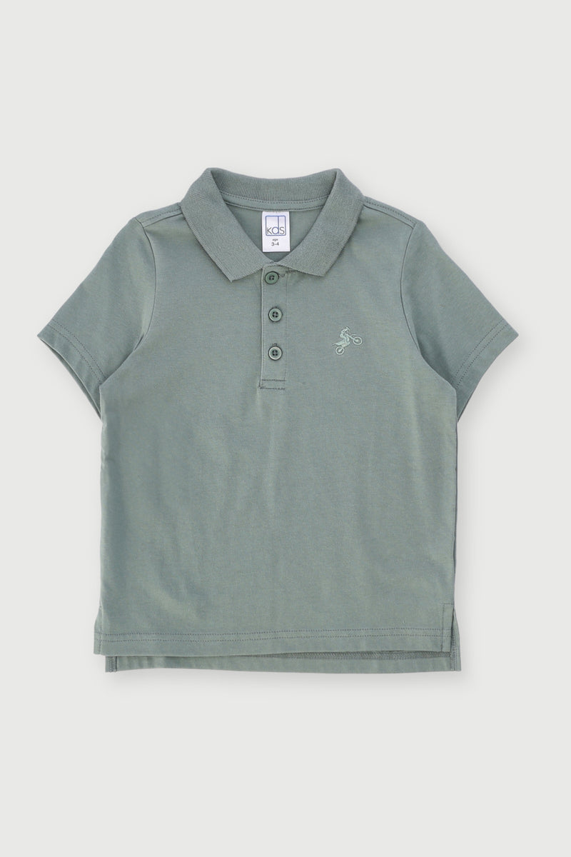 Pre-Boys Short Sleeve Core Golfer - Green