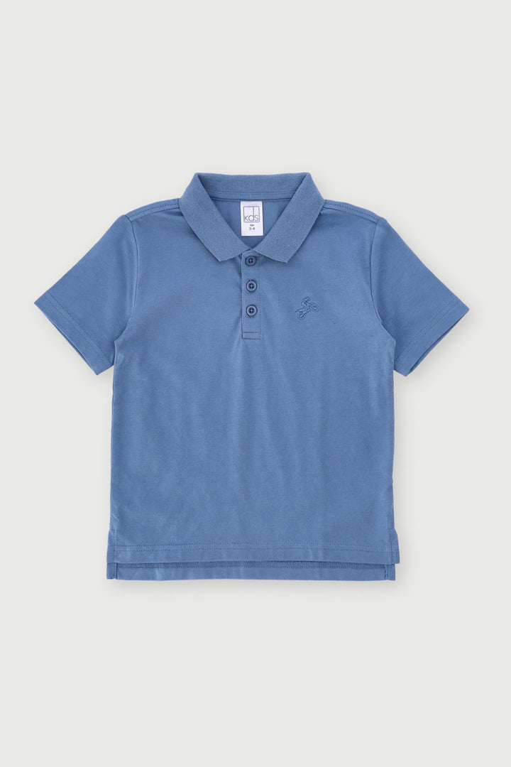 Pre-Boys Short Sleeve Core Golfer - Blue