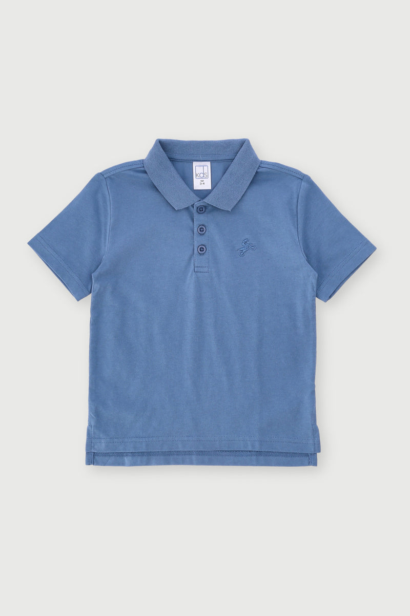 Pre-Boys Short Sleeve Core Golfer - Blue