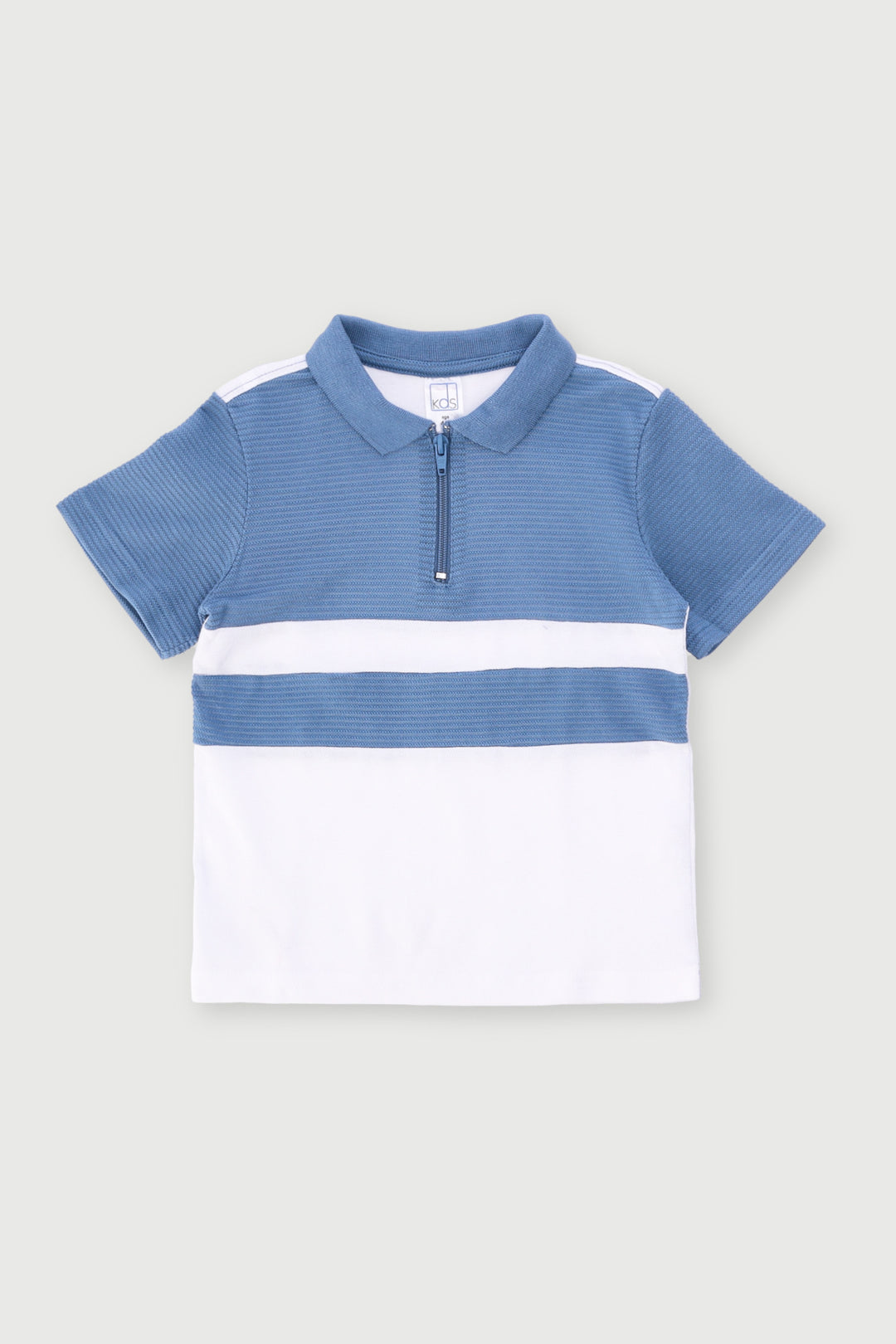Pre-Boys Quarter Zip Texture Golfer - Multi