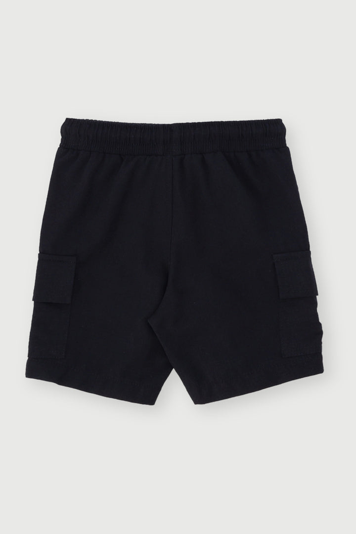Pre-Boys Ripstop Cargo Shorts - Black