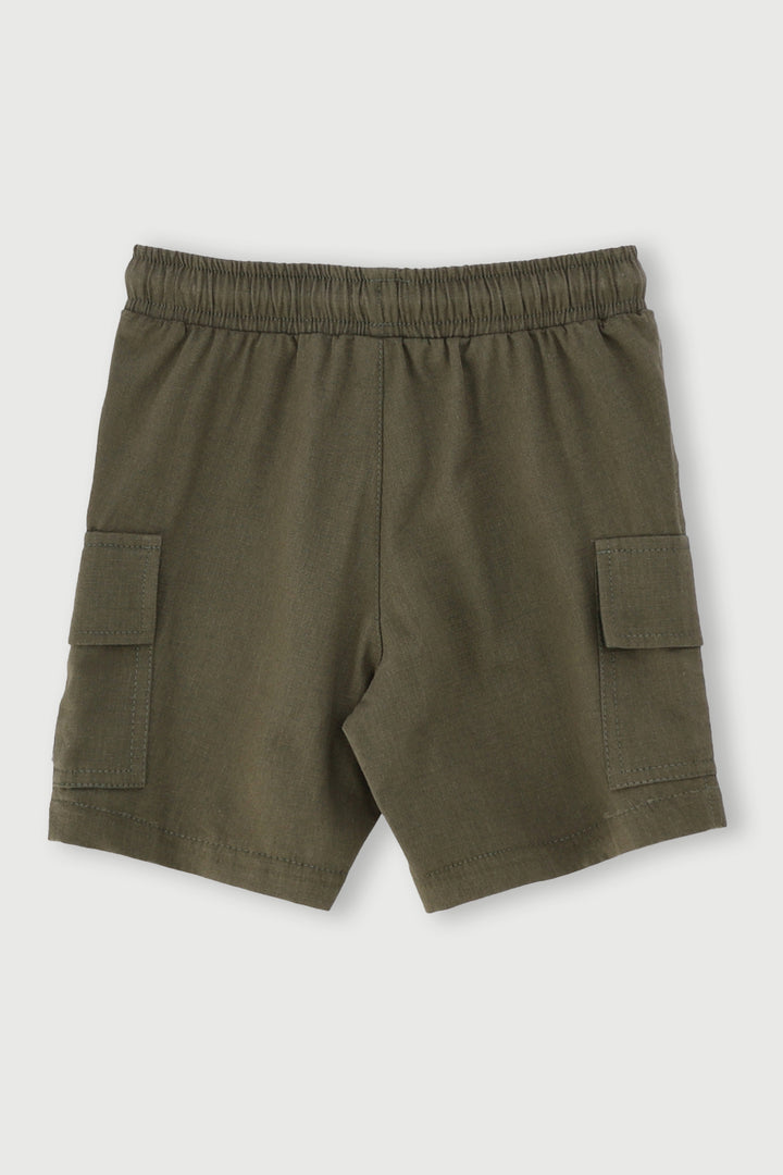 Pre-Boys Ripstop Cargo Shorts - Olive