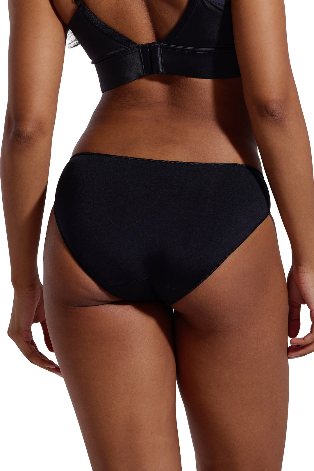 3 Pack Tonal Plain Bikini Panties - Grey/Black/Bronze