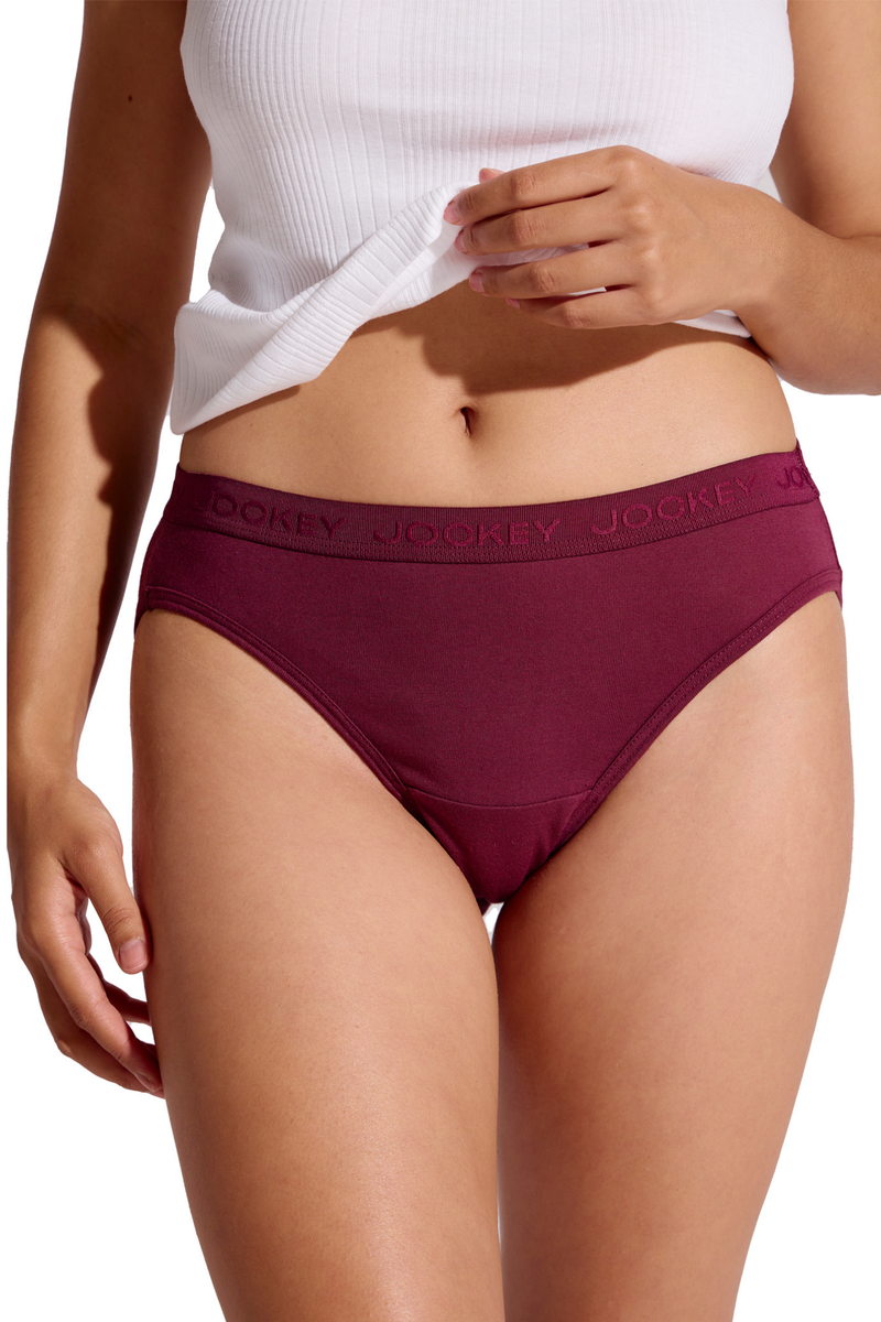 5 Pack Tonal Cotton Bikini Panties - Pink