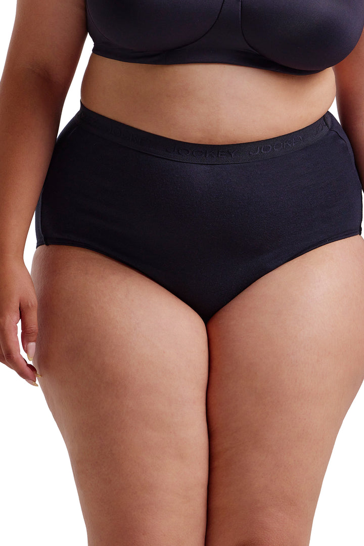 5 Pack Classic Cotton Brief Panties - Blue