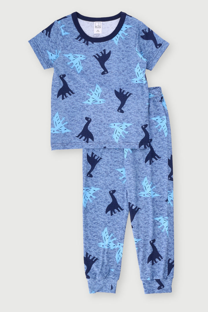 Pre-Boys Dino Print Long Pants Sleep Set - Multi