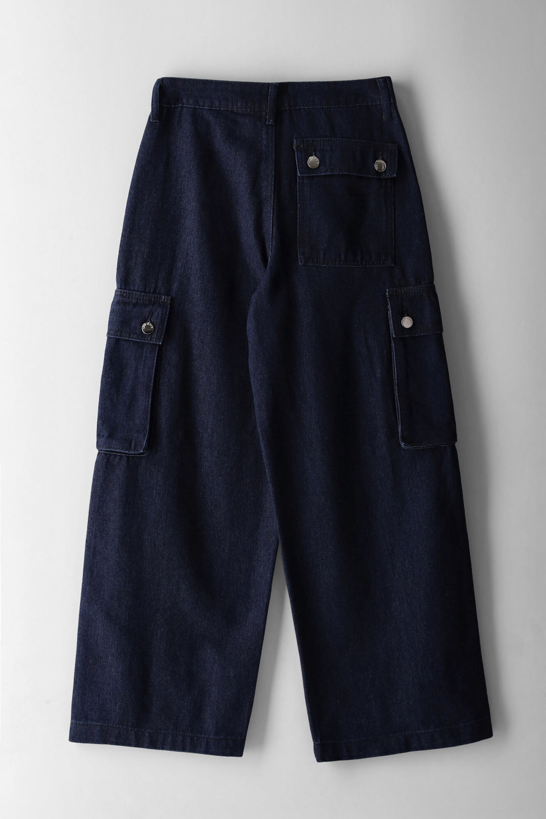 Girls Baggy Straight Cargo Denim - Ink