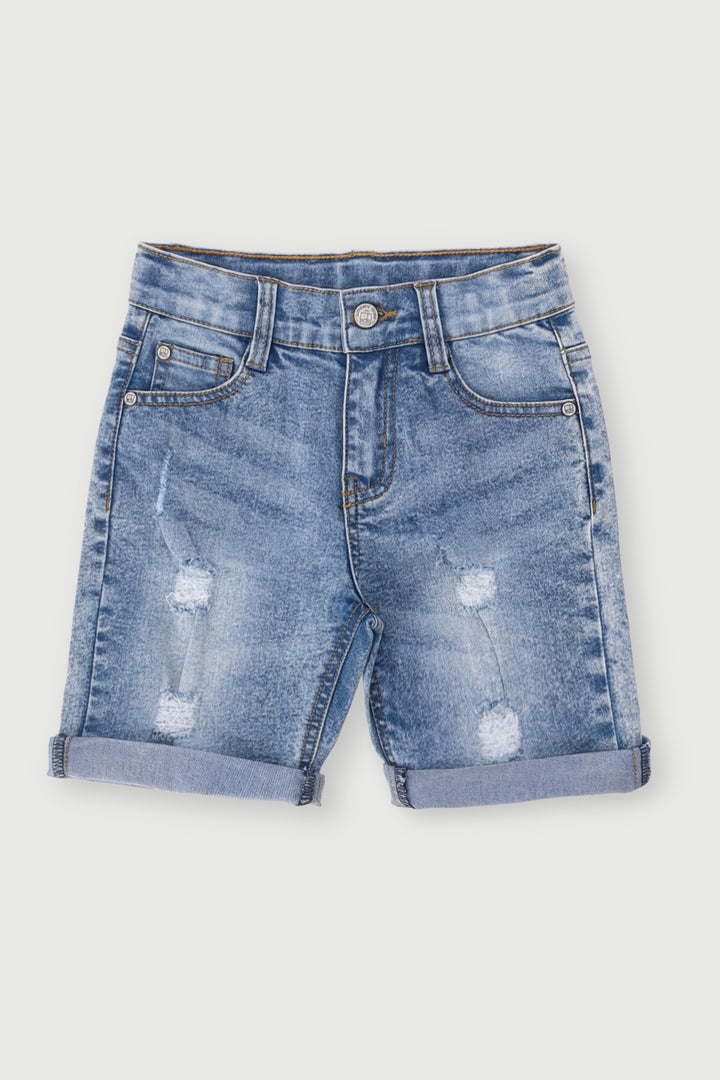 Pre-Boys Denim Short - Bleach