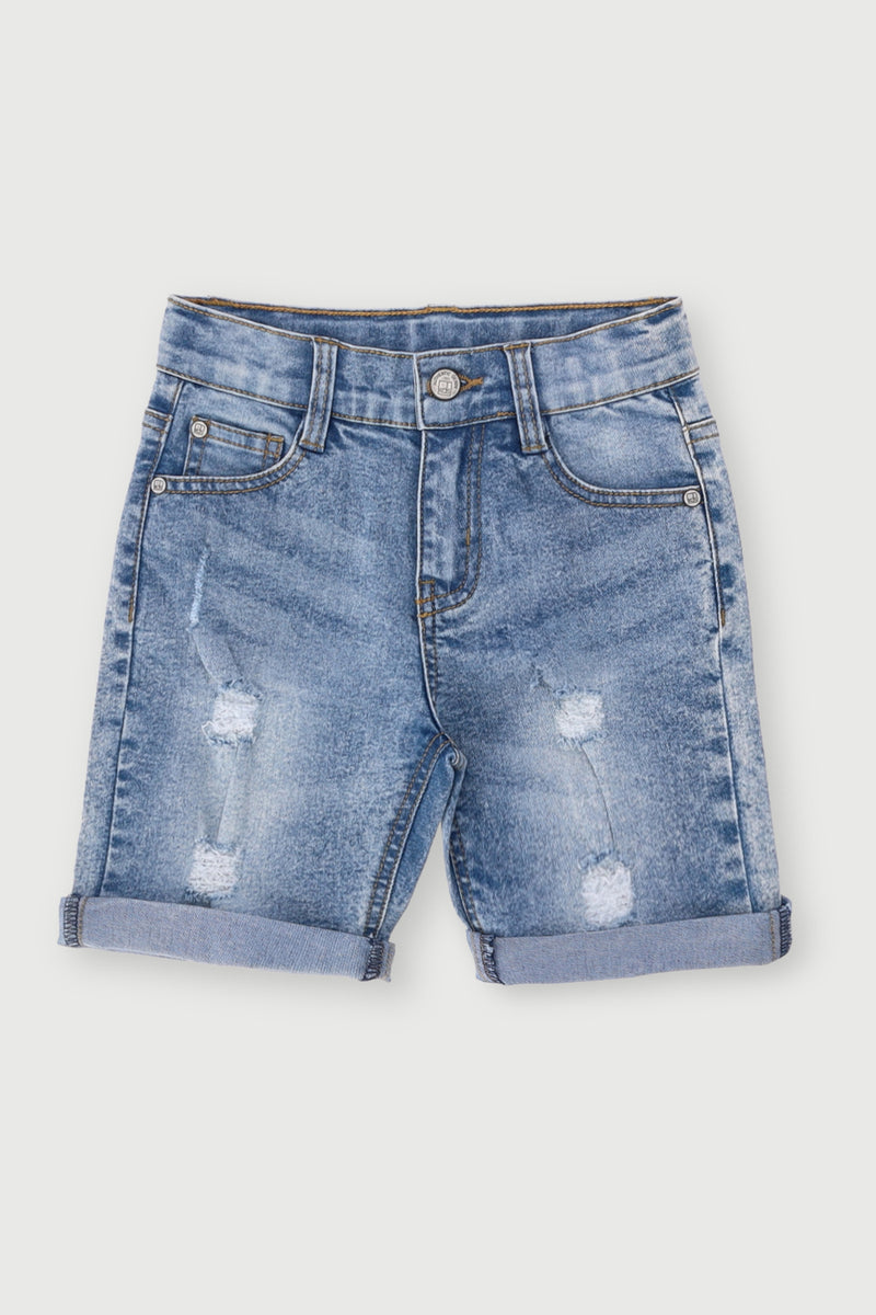 Pre-Boys Denim Short - Bleach