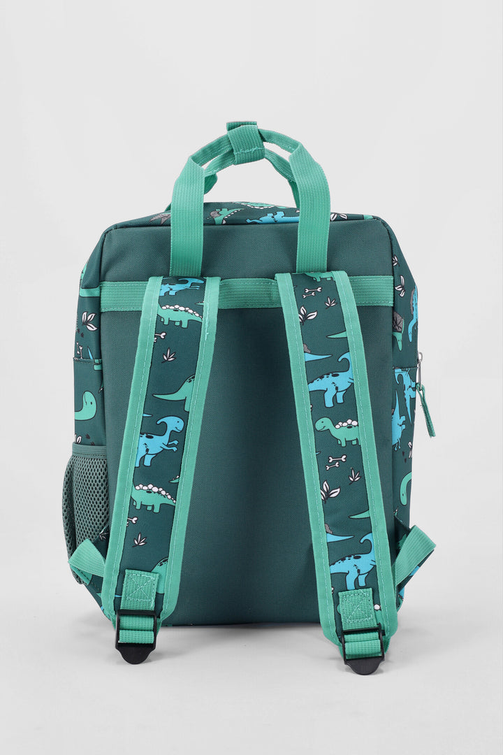 Pre-Boys Dino Print Backpack - Green