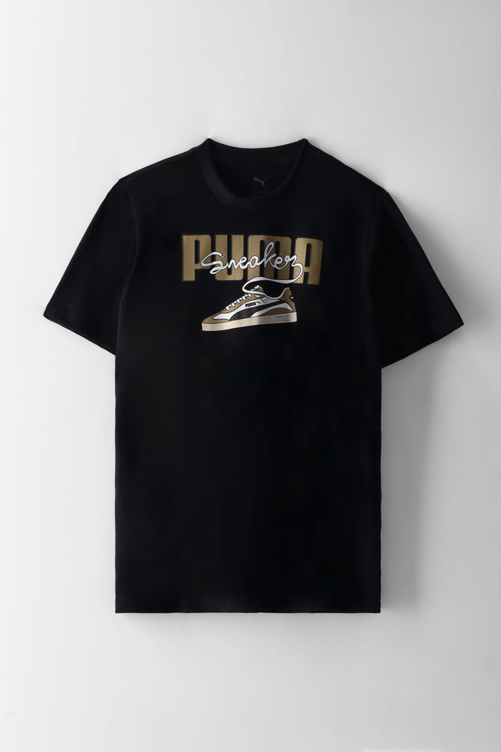 Boys Graphic Sneaker Tee - Black