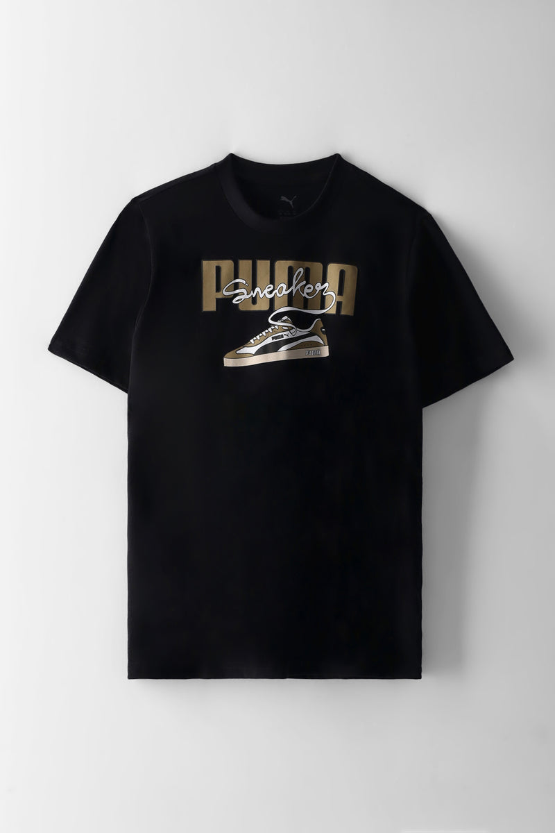 Boys Graphic Sneaker Tee - Black