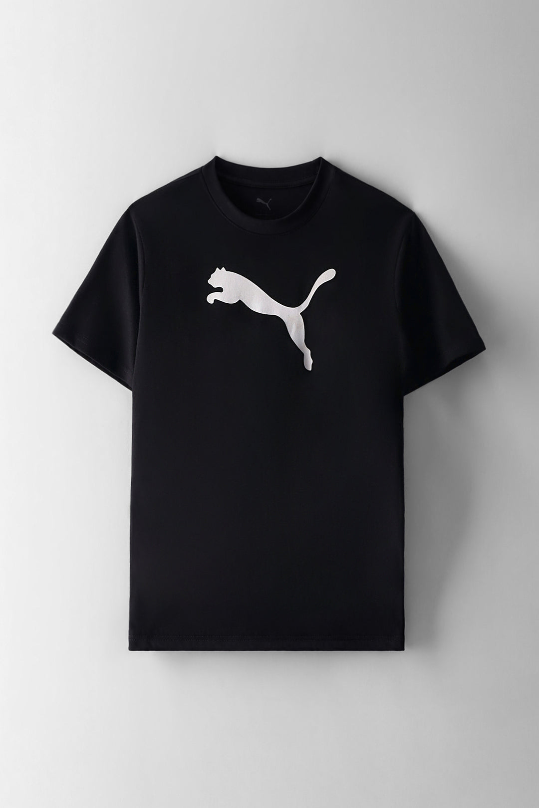 Boys Essential Cat Logo Tee - Black