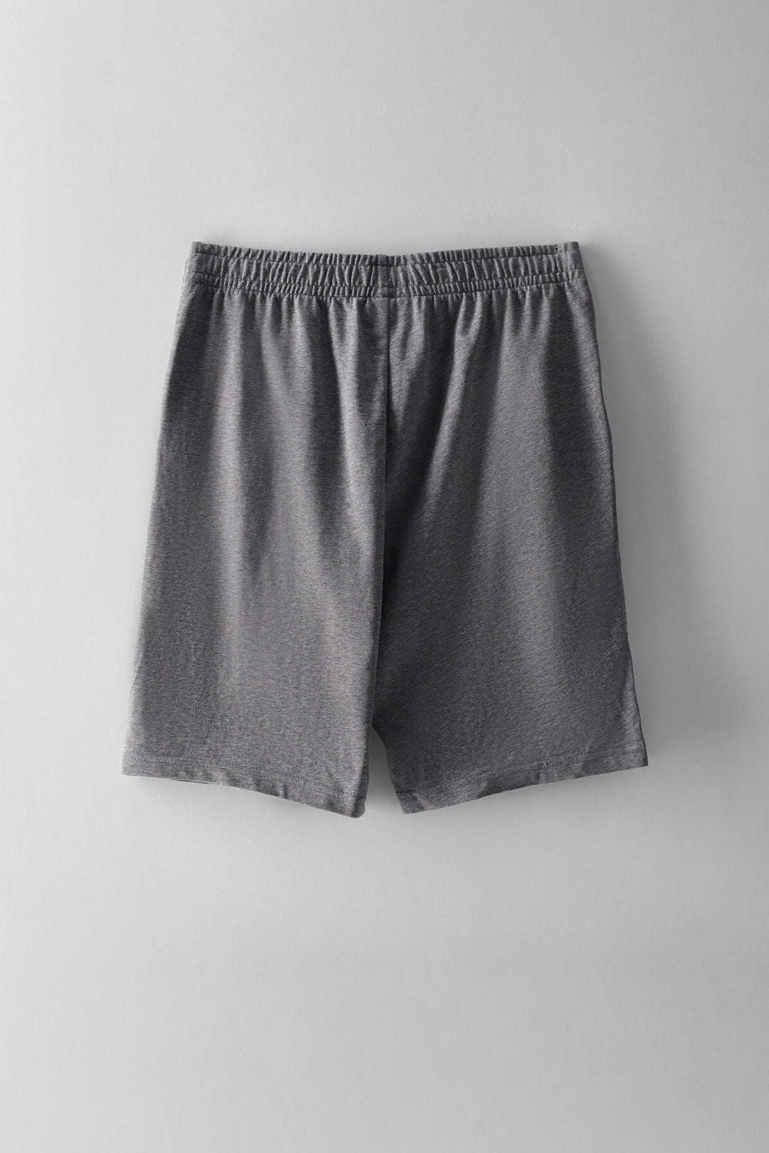 Boys Essential No. 1 Logo Jersey Shorts - Grey Melange