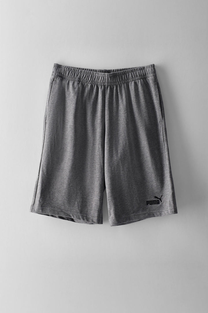 Boys Essential No. 1 Logo Jersey Shorts - Grey Melange