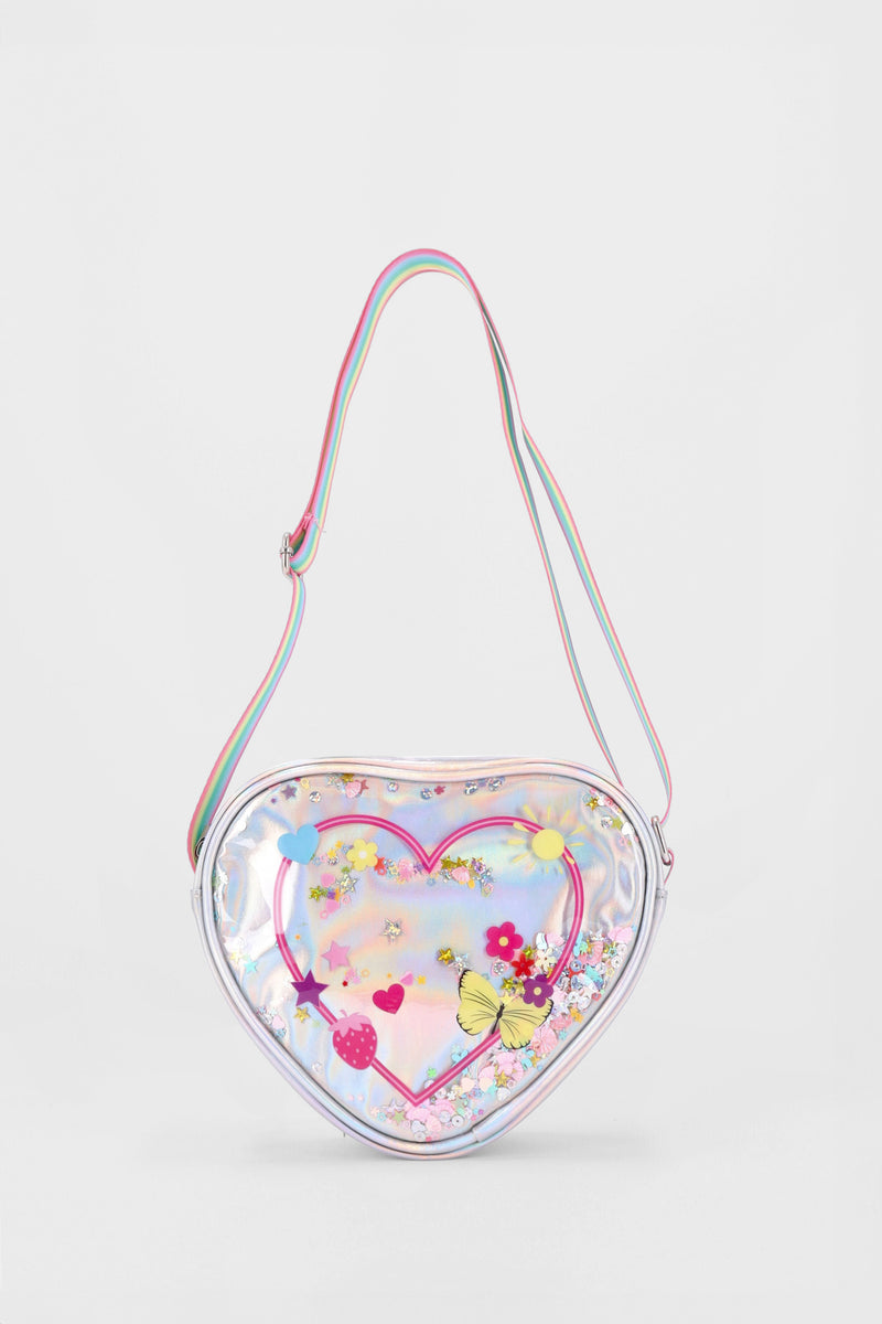 Pre-Girls Flowers & Hearts Sling - Pink