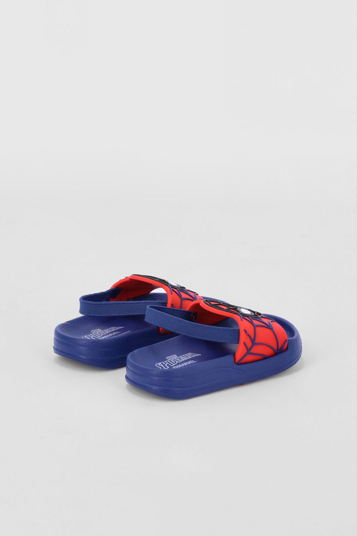 Pre-Boys Spiderman Pool Slide - Navy