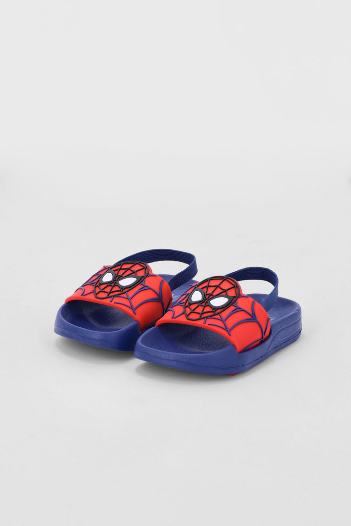 Pre-Boys Spiderman Pool Slide - Navy