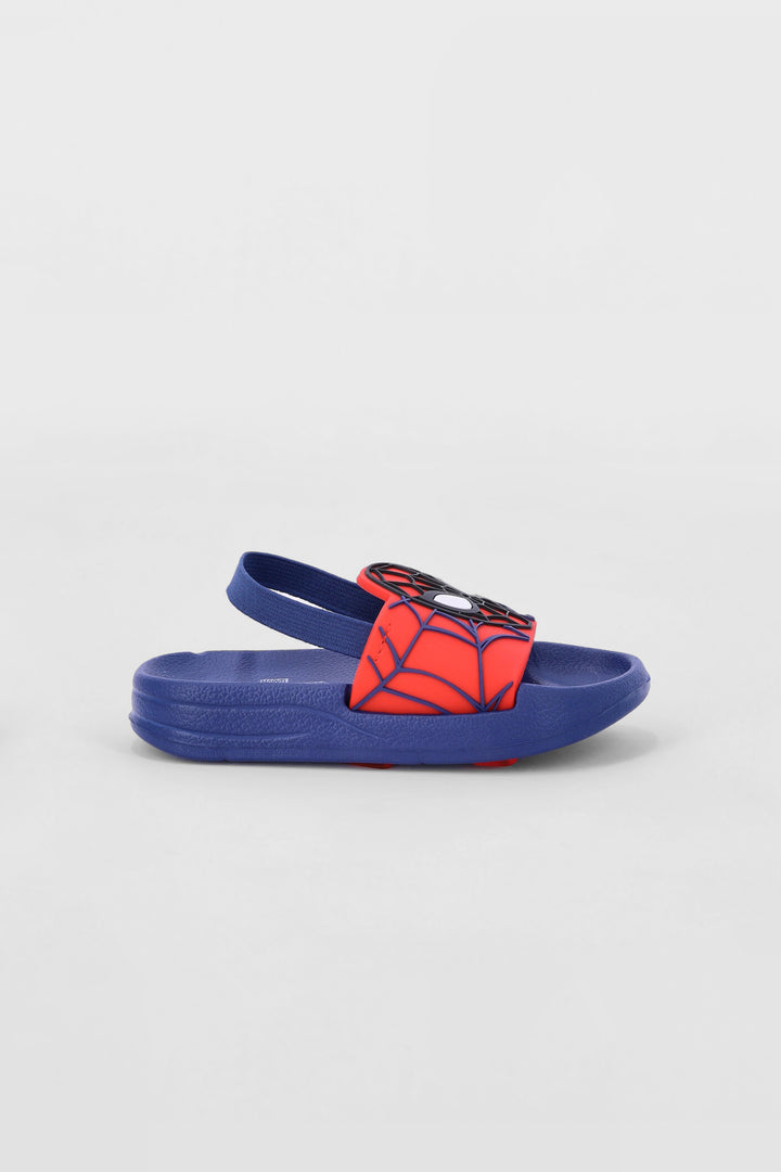 Pre-Boys Spiderman Pool Slide - Navy