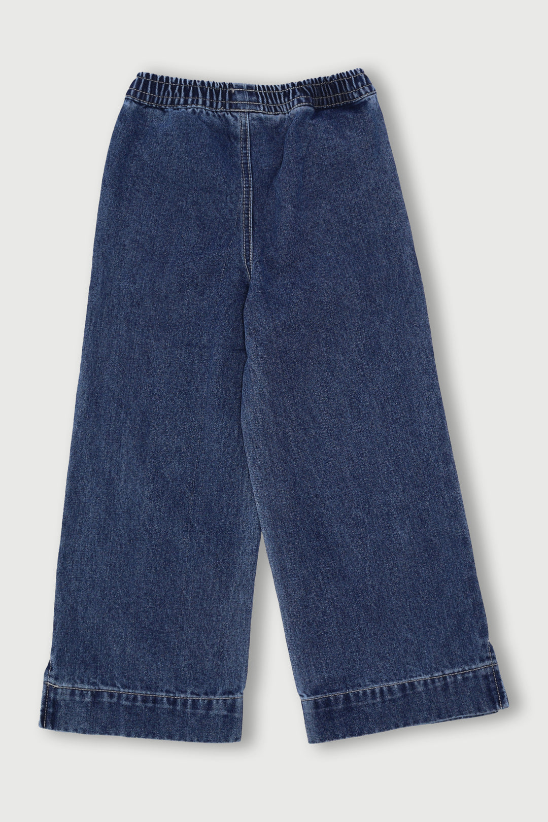 Pre-Girls Pull On Denim - Mid Blue