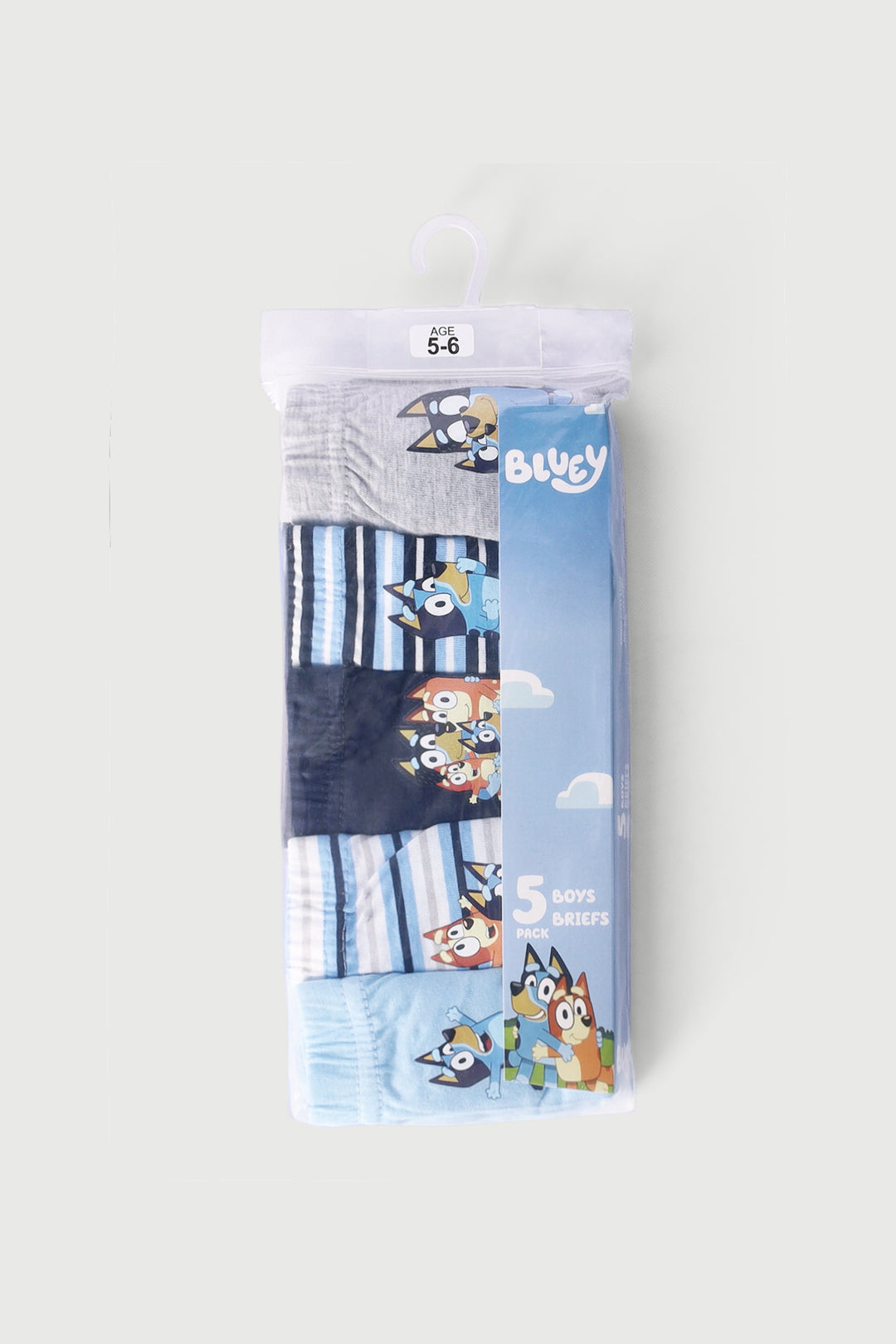 Pre-Boys 5 Pack Bluey Briefs - Blue