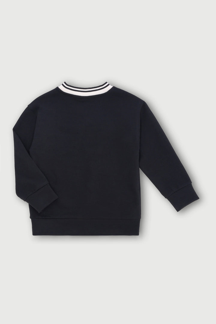 Pre-Boys Long Sleeve Sports Scuba Tee - Black